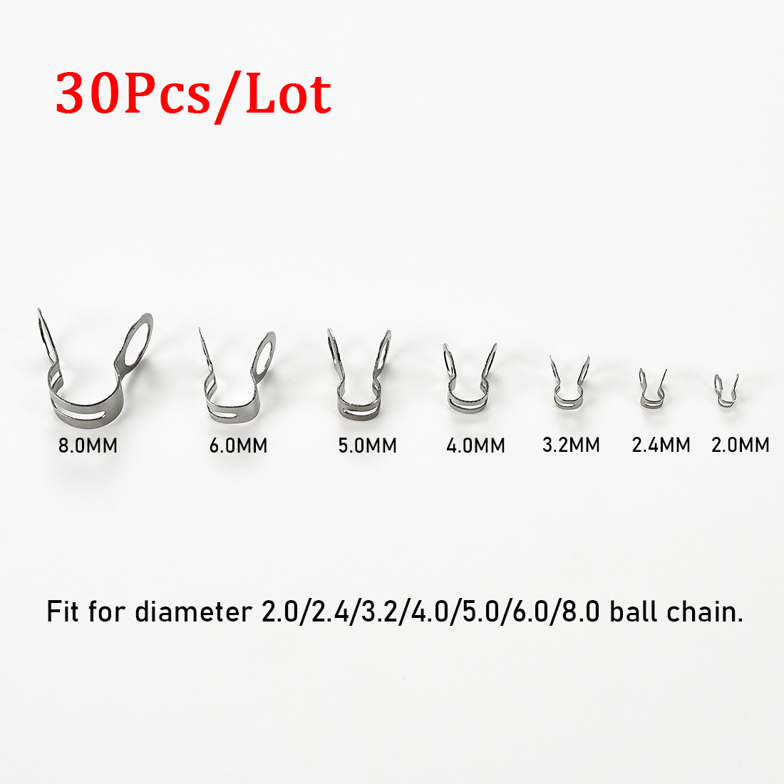 30Pcs Stainless Steel Ball Cha - Jewelry Making Designs 评论和价格