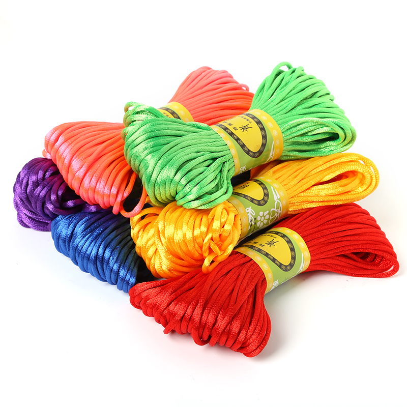 2.5mm 20 Meters Soft Satin Rat - Knotting Cord Silk 评论和价格