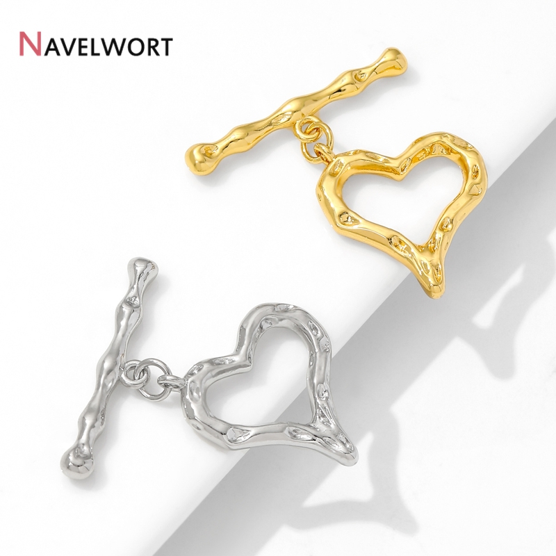 18K Gold Plated Heart Shape OT - Jewelry Making Metal 评论和价格