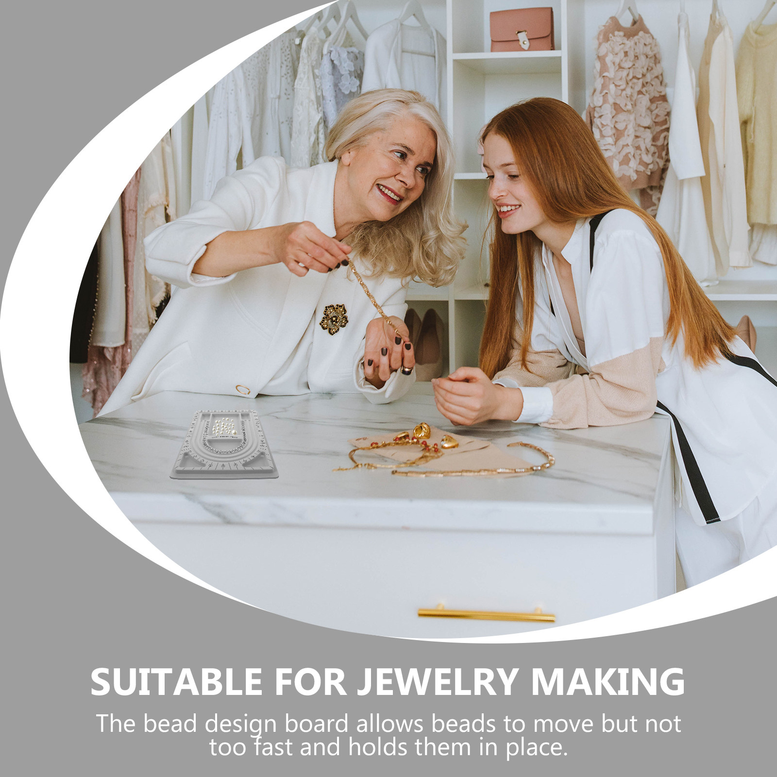 2Pcs Bead Design Board Jewelry - Jewelry Making Designs 评论和价格