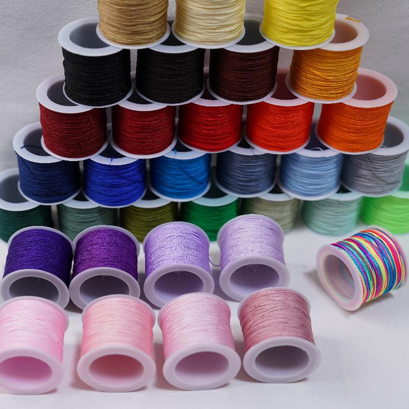 New 50M 0.8mm Crafts Nylon Cor - Knotting Cord Silk 评论和价格