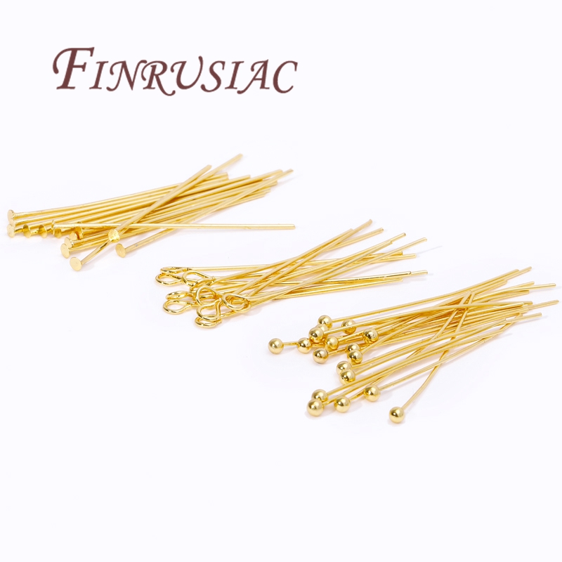 50Pcs 20-50mm Gold Plated Pins - Jewelry Making Drill 评论和价格