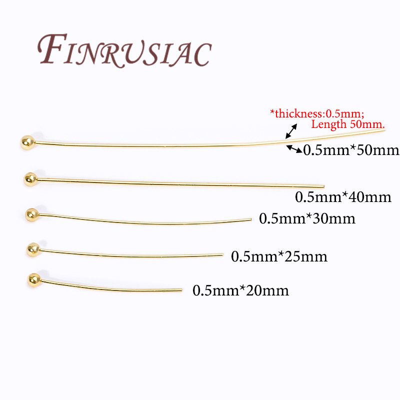 50Pcs 20-50mm Gold Plated Pins - Jewelry Making Drill 评论和价格