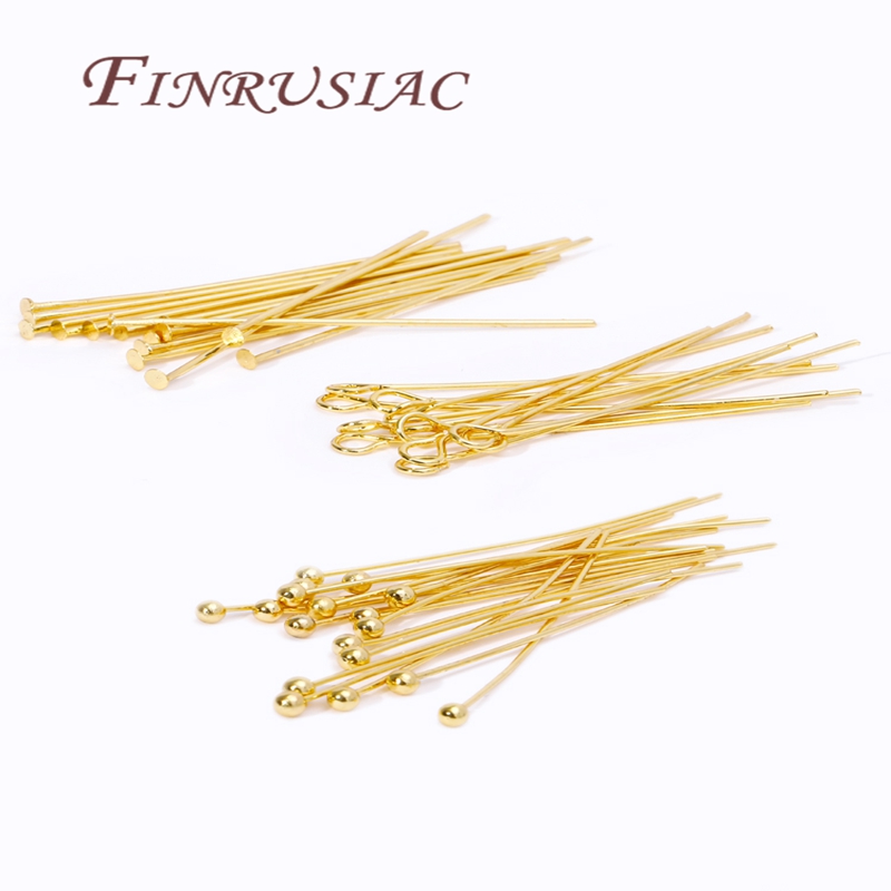 50Pcs 20-50mm Gold Plated Pins - Jewelry Making Drill 评论和价格