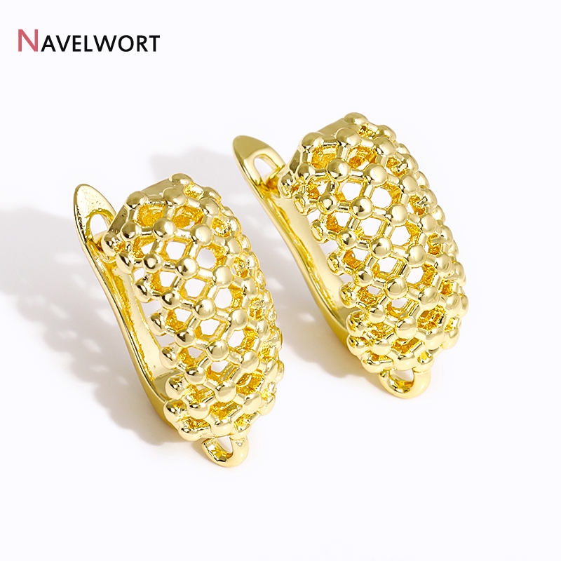 18K Gold Plated Brass  Hollow  - Jewelry Making Metal 评论和价格