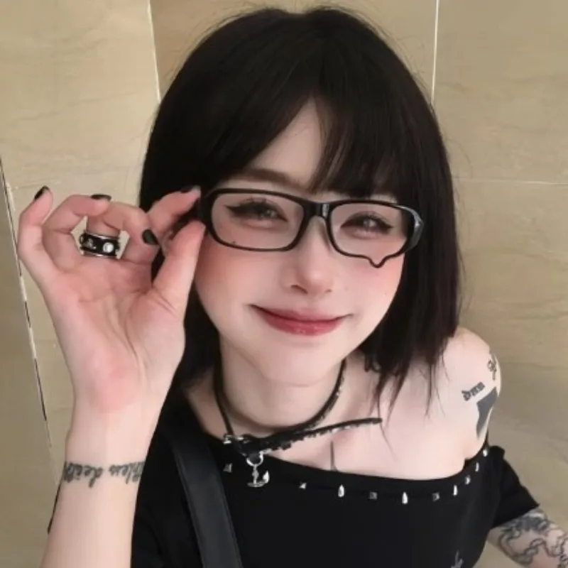 Anime Y2K Cosplay Glasses With - Jewelry Making Glasses 评论和价格