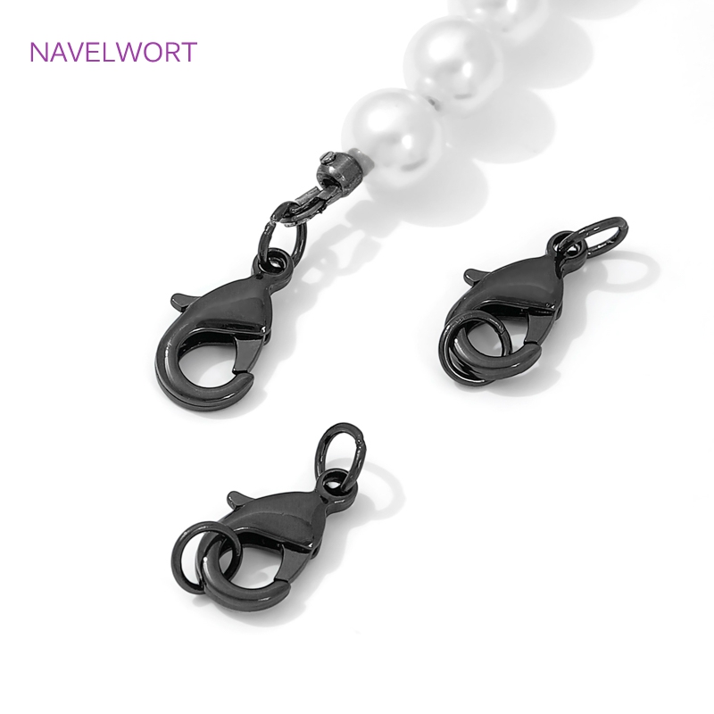 Black Color Brass Lobster Clas - Jewelry Making Designs 评论和价格