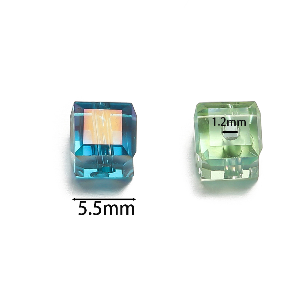 10pcs/lot Exquisite Square Col - Crystal Bead Mix 评论和价格