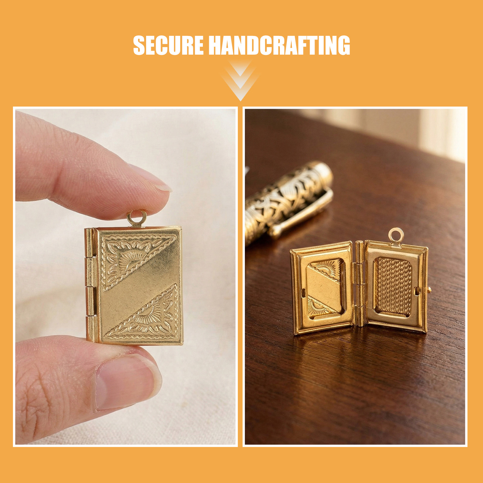 20Pcs Copper Rectangle Book Lo - Jewelry Making Books 评论和价格