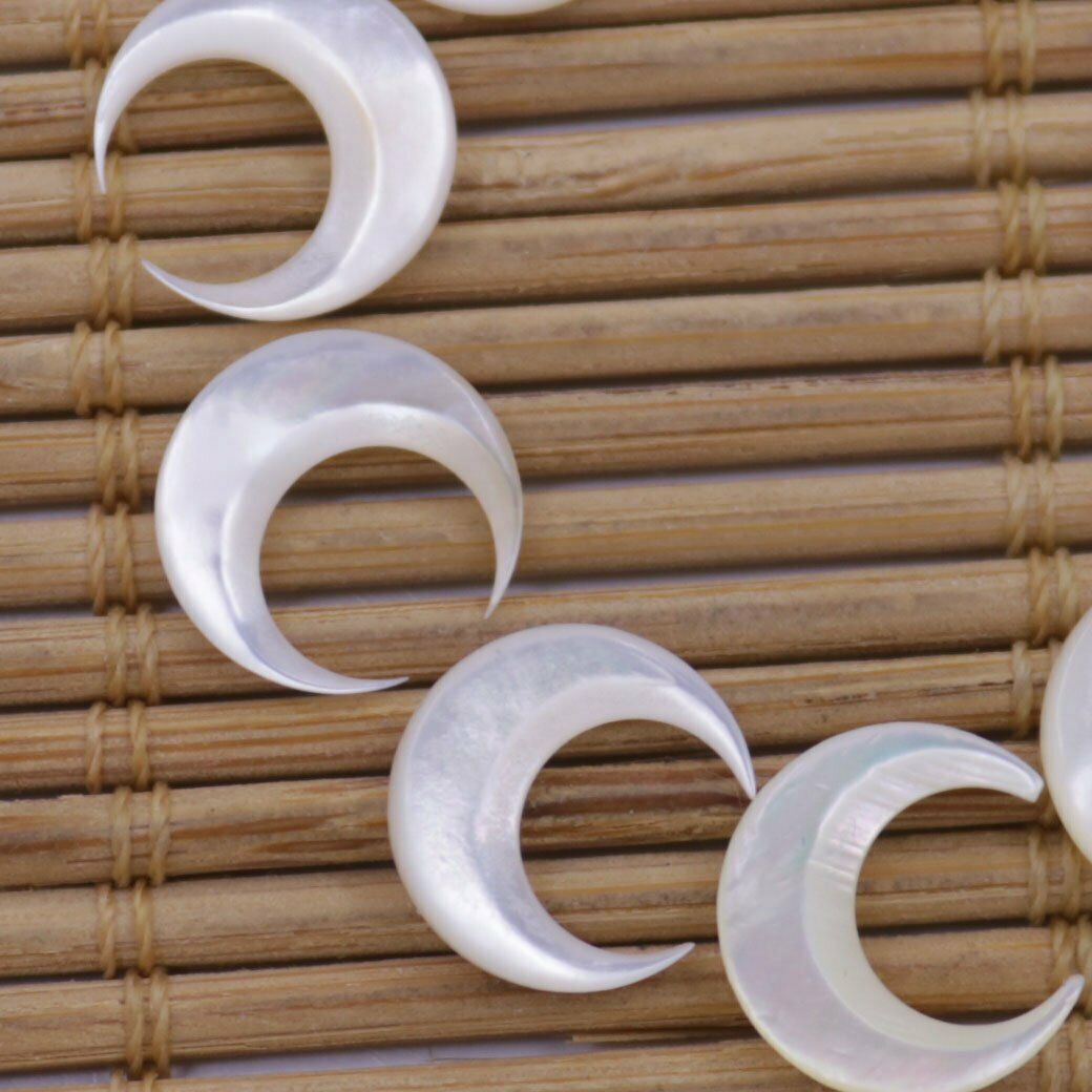 10 PCS Nail 3D Art Moon Shape  - Jewelry Making Drill 评论和价格