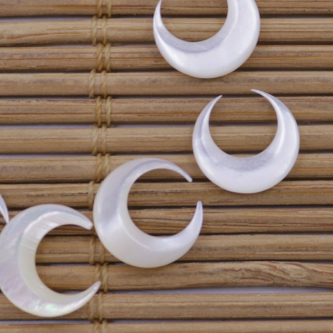 10 PCS Nail 3D Art Moon Shape  - Jewelry Making Drill 评论和价格