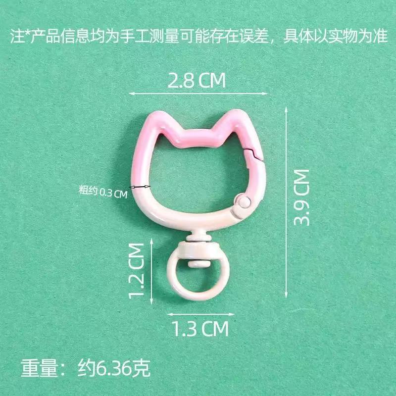 5-10PCS Gradient Cute Cat Clas - Jewelry Making Metal 评论和价格